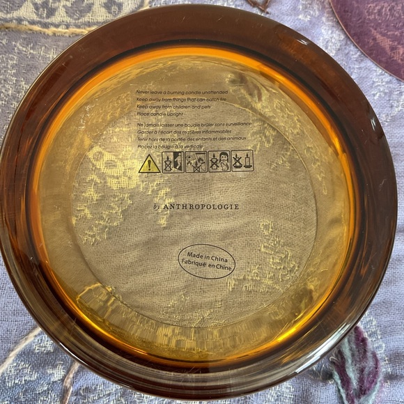 Anthro Ombre Glass Cloche Hurricane Candle Holder Blush Amber - Picture 6 of 16